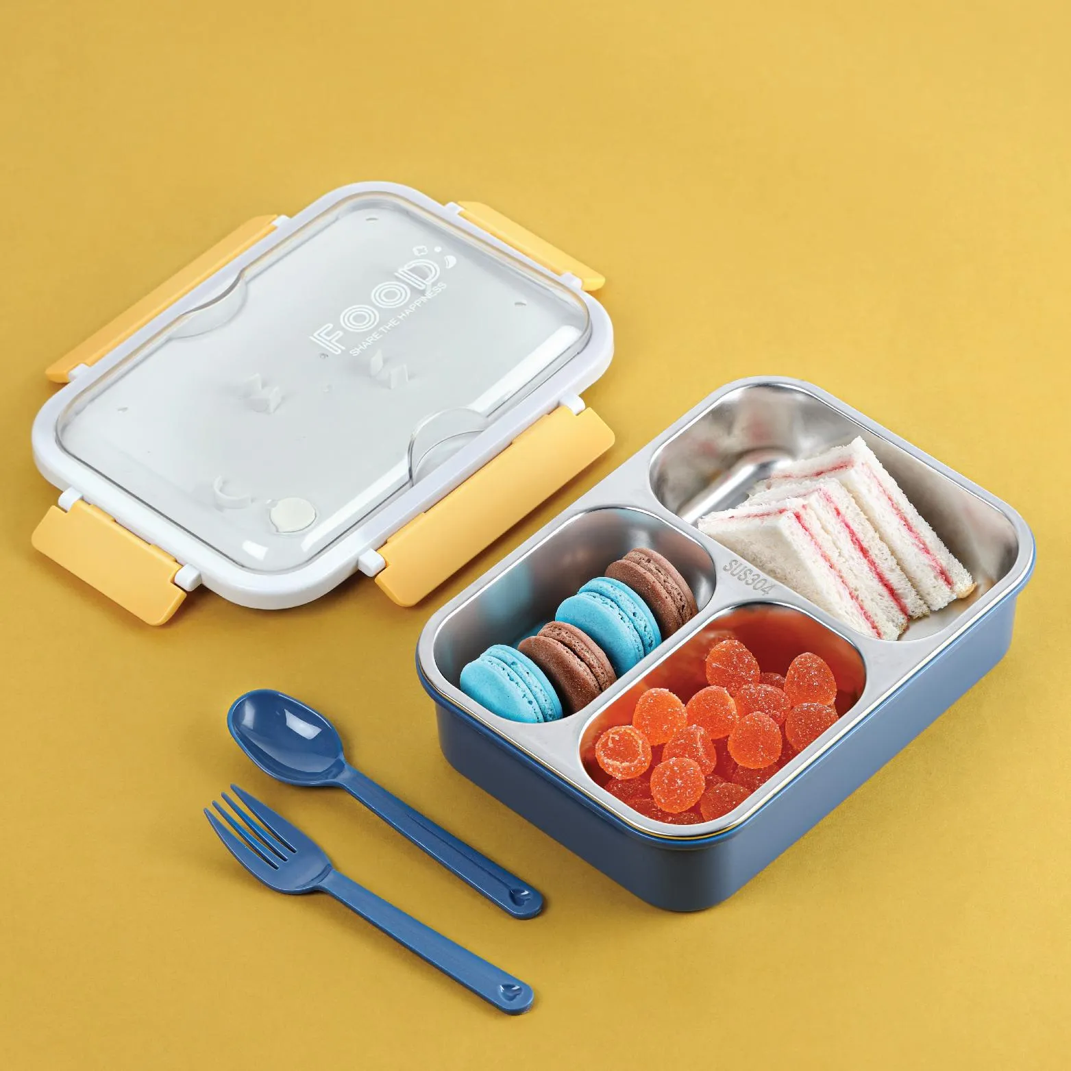Meal Buddy Insulated Lunch Box with Flatware