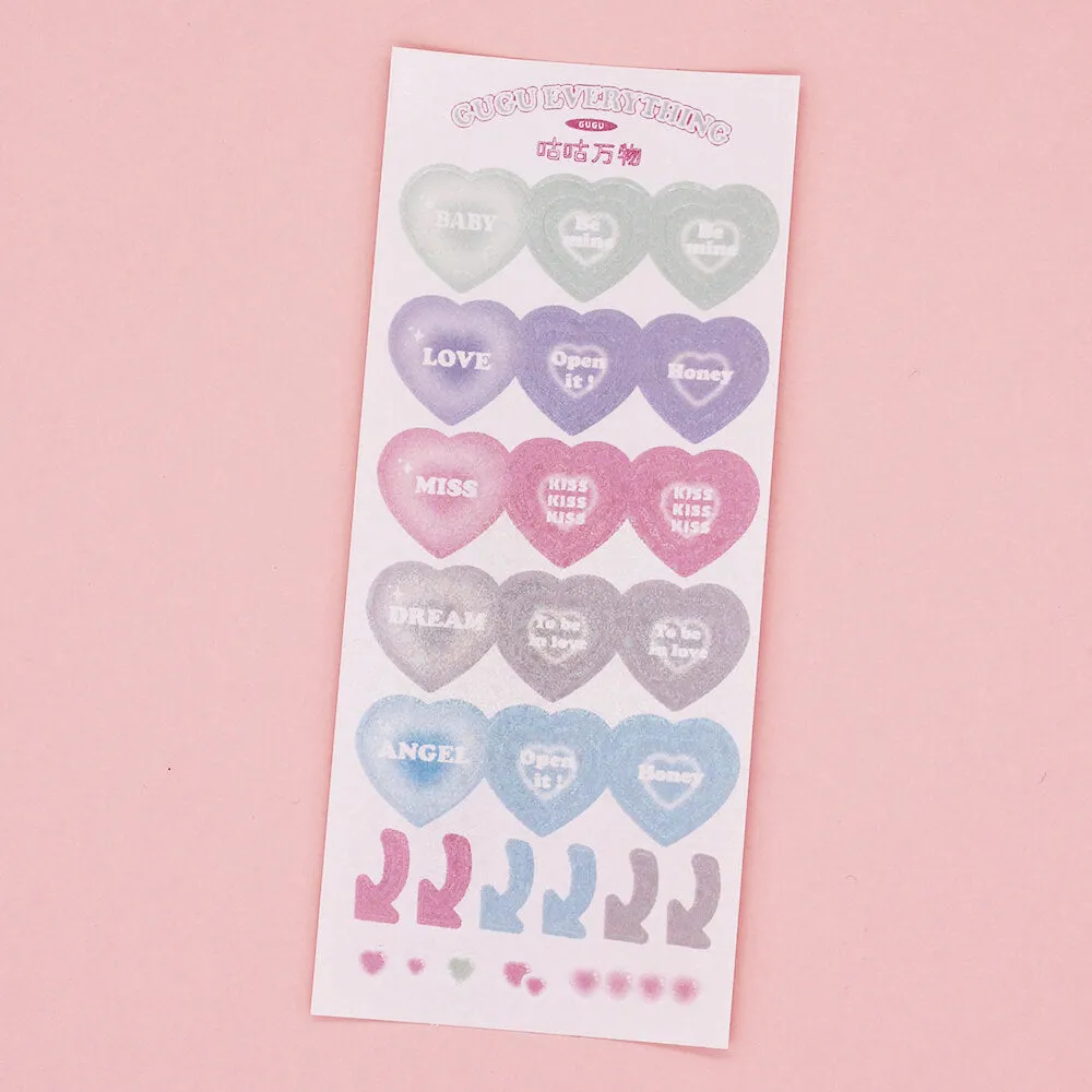Mini Heart Frame Deco Sticker