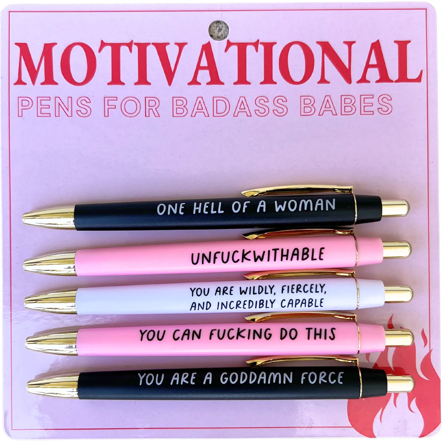 Motivational Pens For Badass Babes (mothers day, gift)
