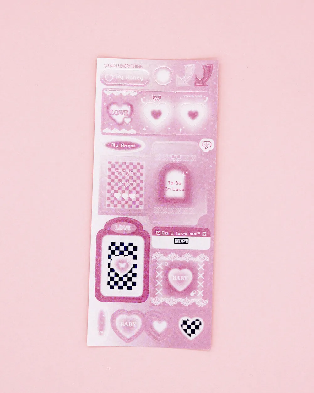 My Honey Love Frame Deco Sticker