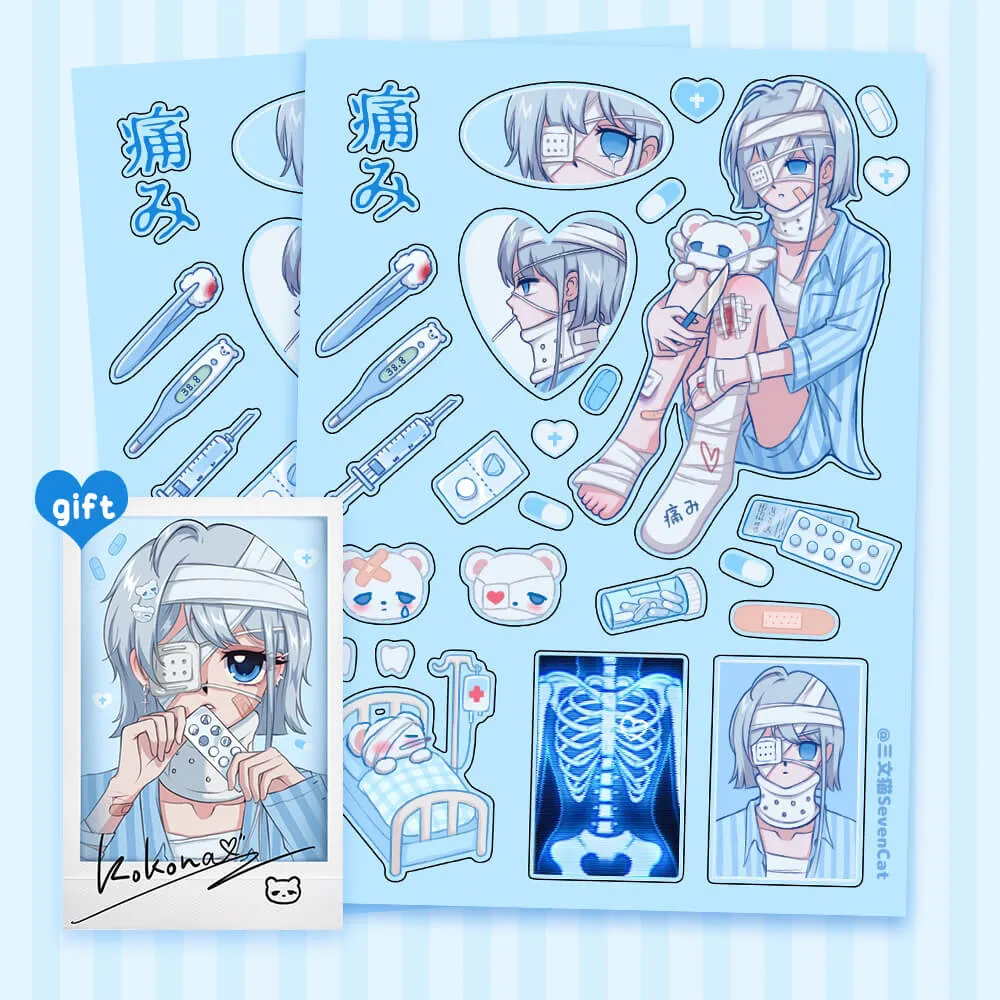 Nurse & Bandage Girl Deco Stickers