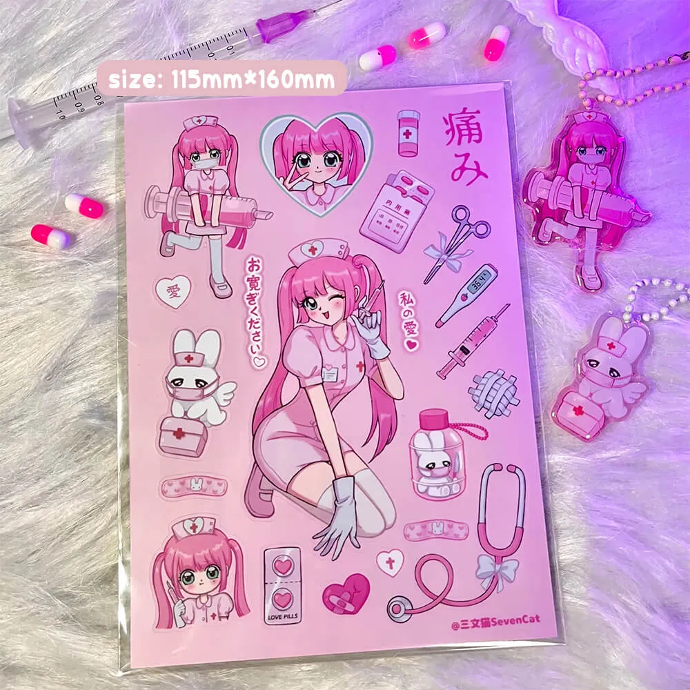 Nurse & Bandage Girl Deco Stickers