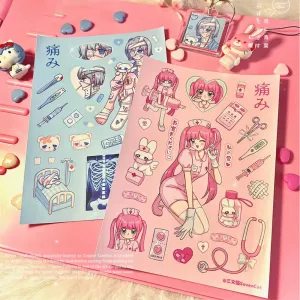 Nurse & Bandage Girl Deco Stickers