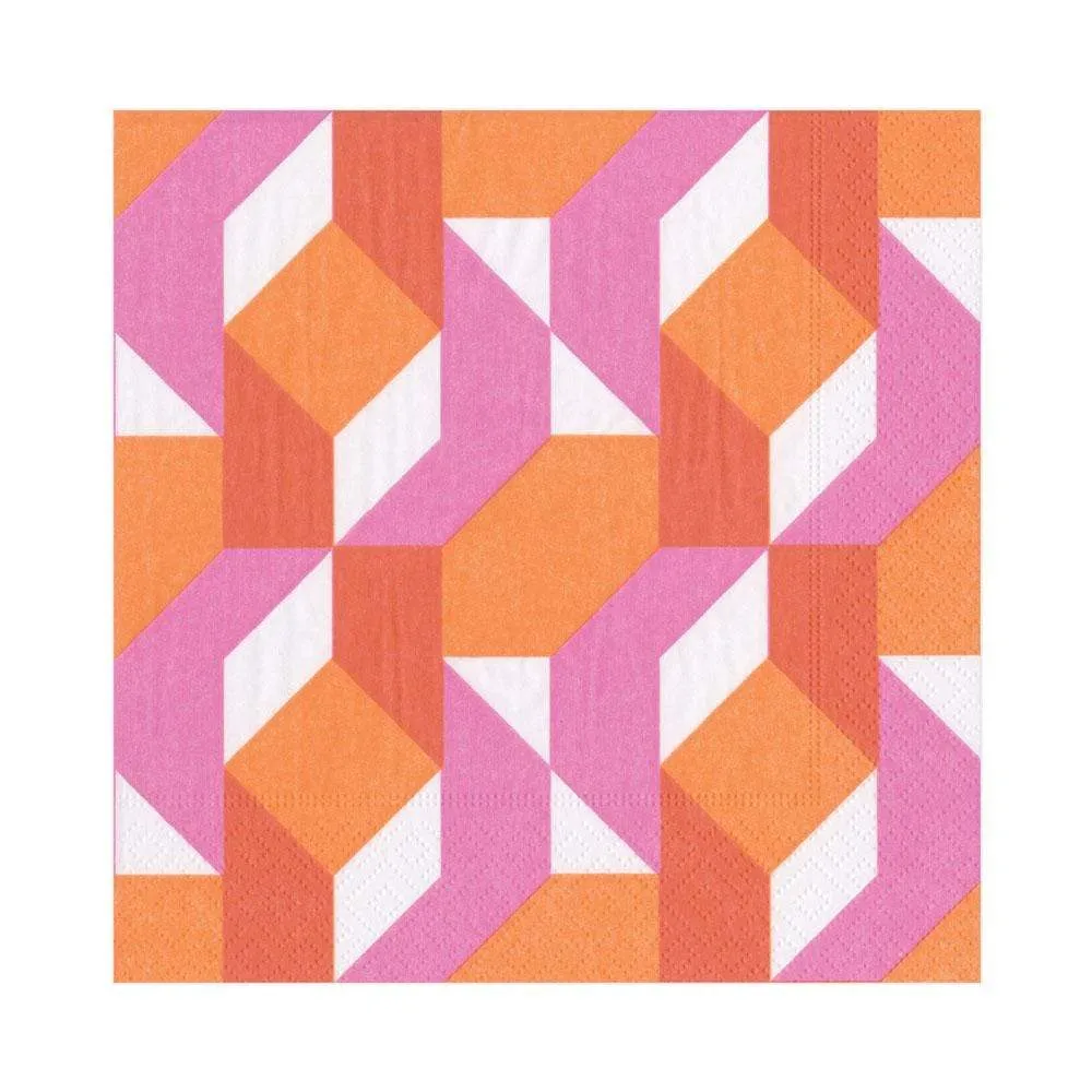 Paper Napkin Color Theory In Fuchsia Lunch
