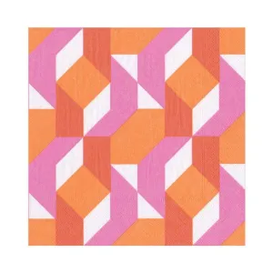 Paper Napkin Color Theory In Fuchsia Lunch