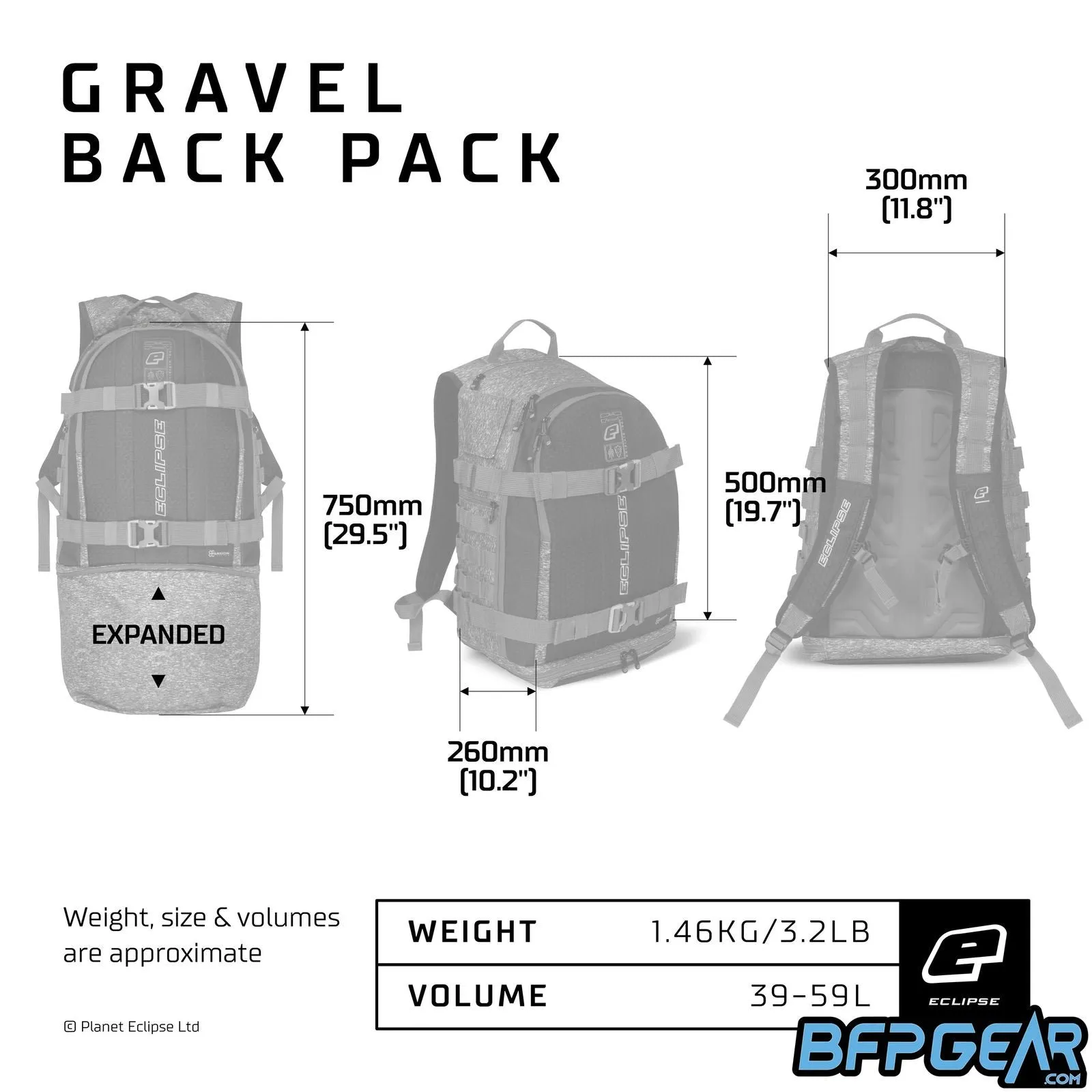 Planet Eclipse GX2 Gravel Backpack
