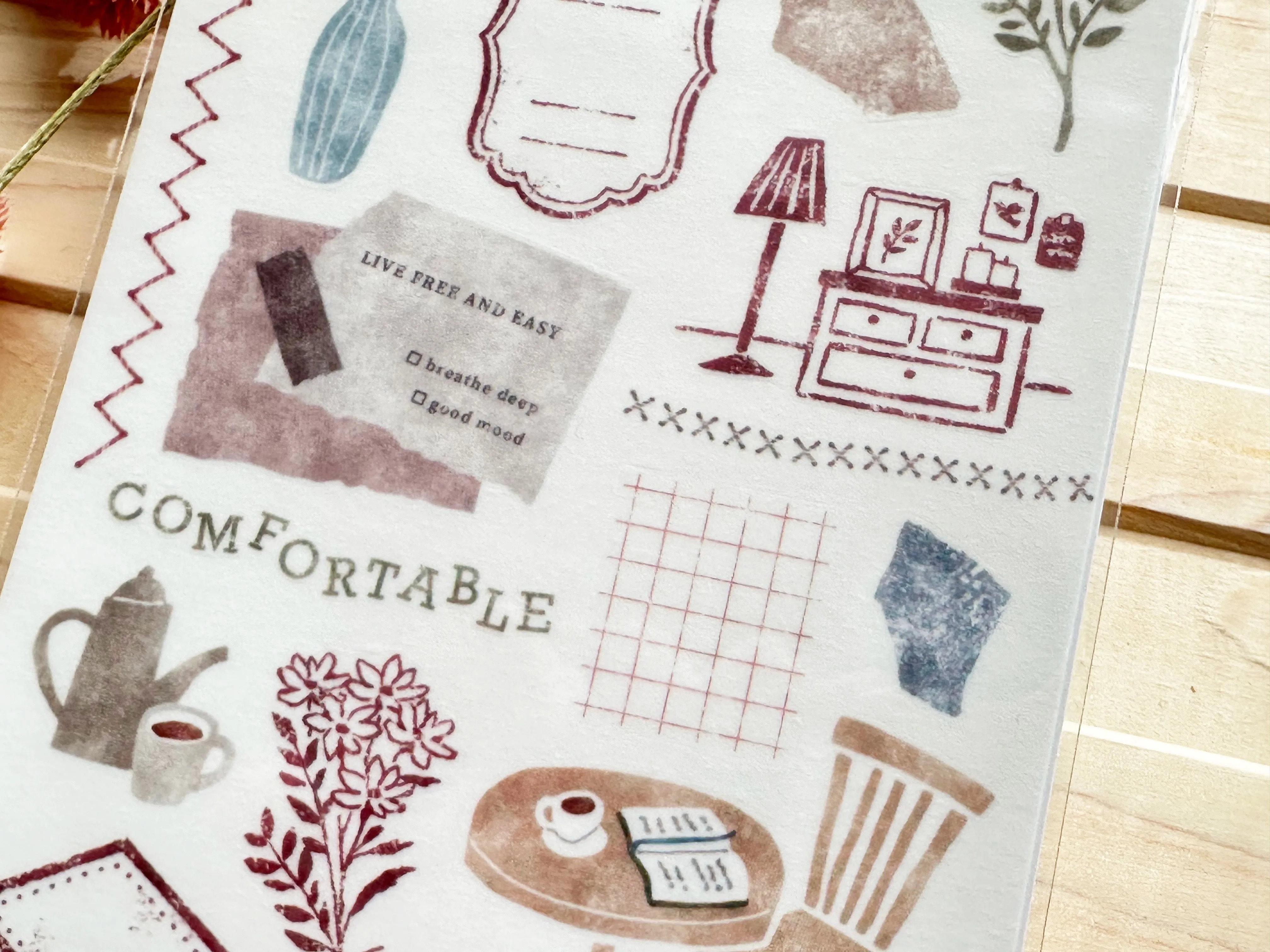 "Page" Sheet of Stickers / Interior