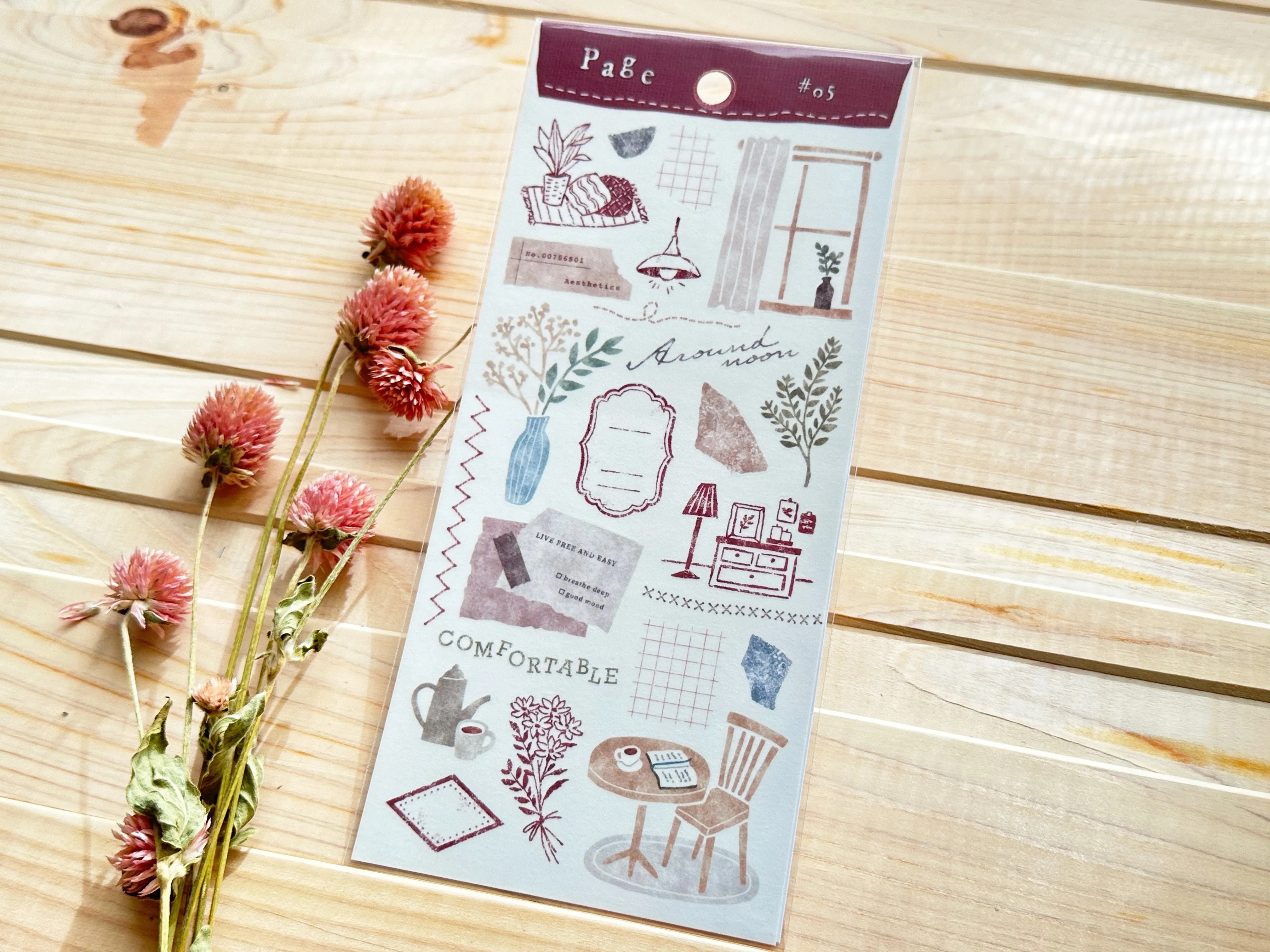 "Page" Sheet of Stickers / Interior