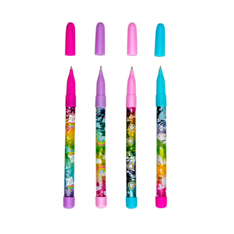 Rainbow Glitter Wand Pens