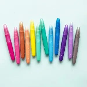 Rainbow Sparkle Gel Crayons