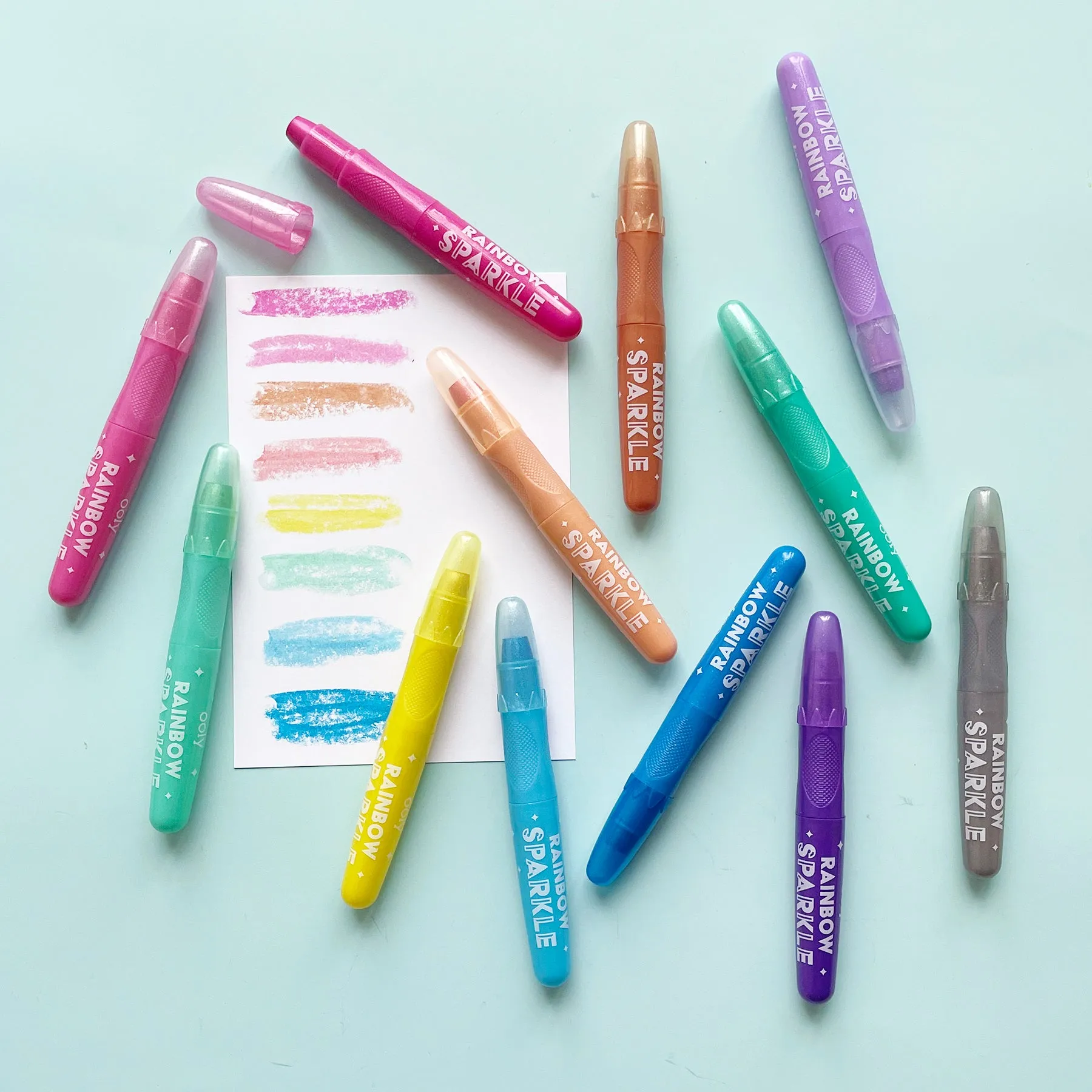 Rainbow Sparkle Gel Crayons