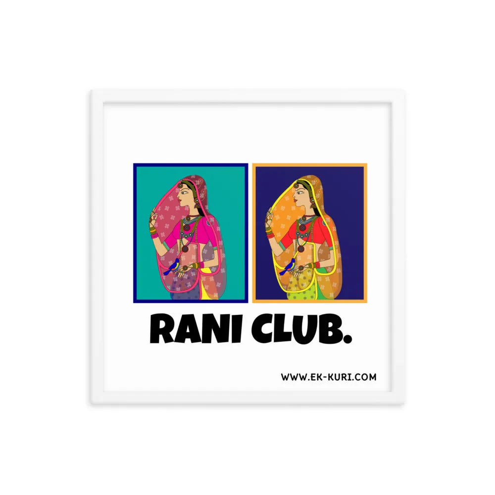 Rani Club - Framed poster