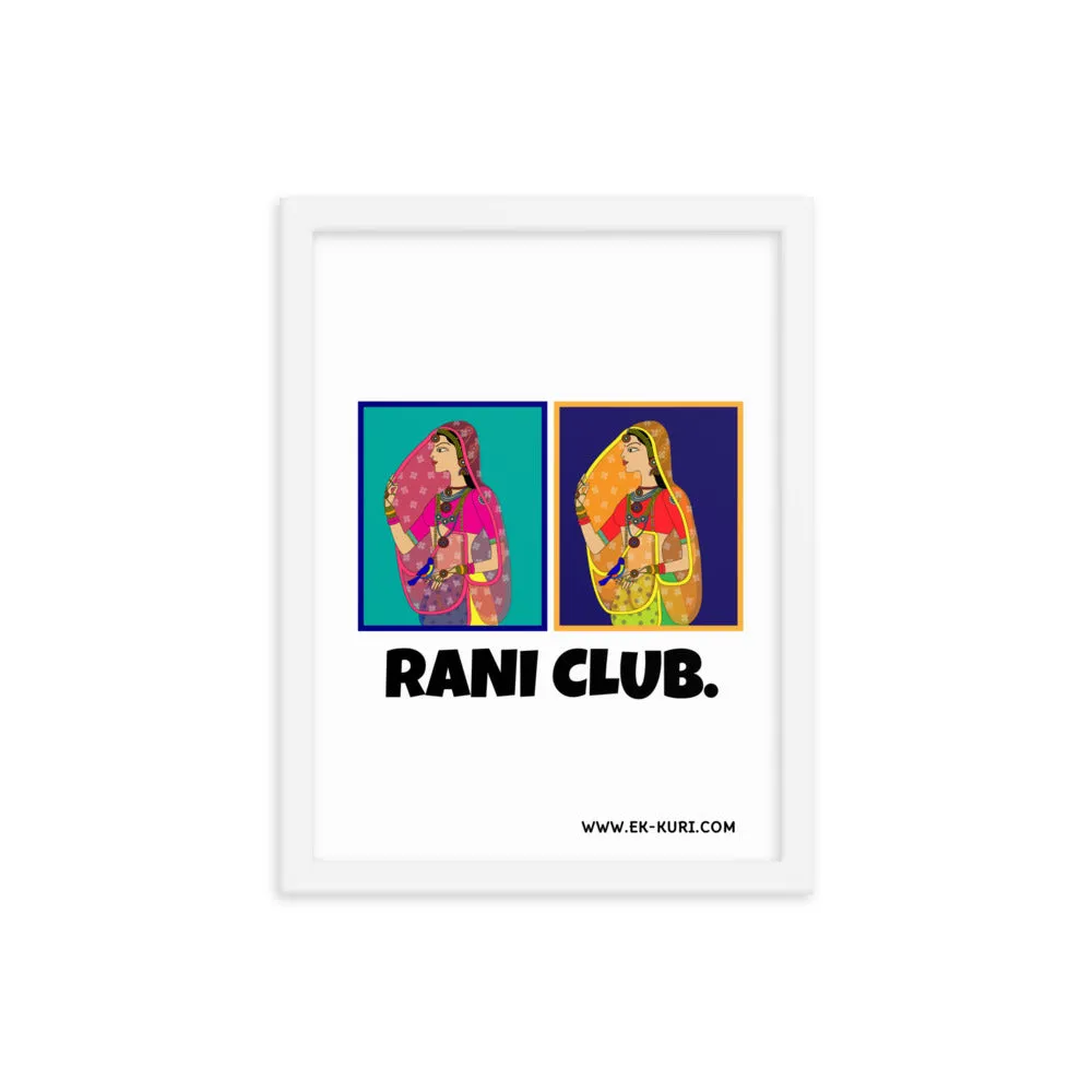 Rani Club - Framed poster