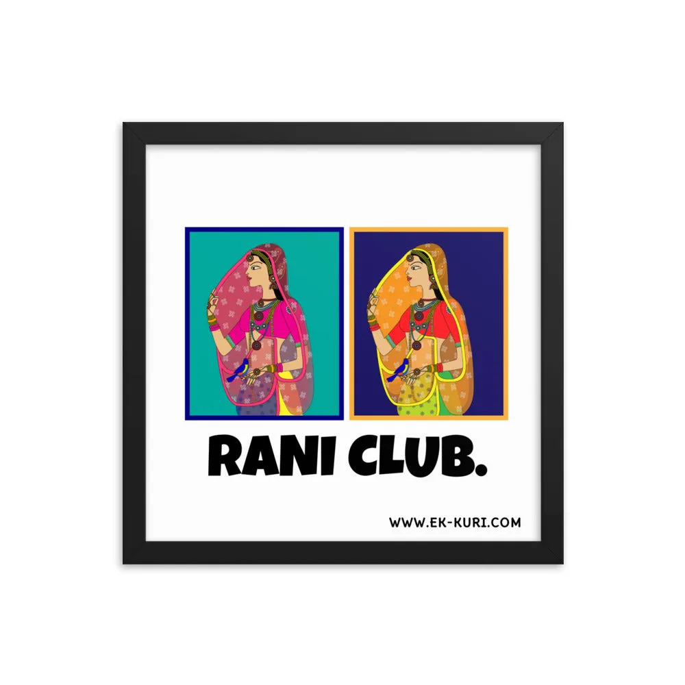 Rani Club - Framed poster