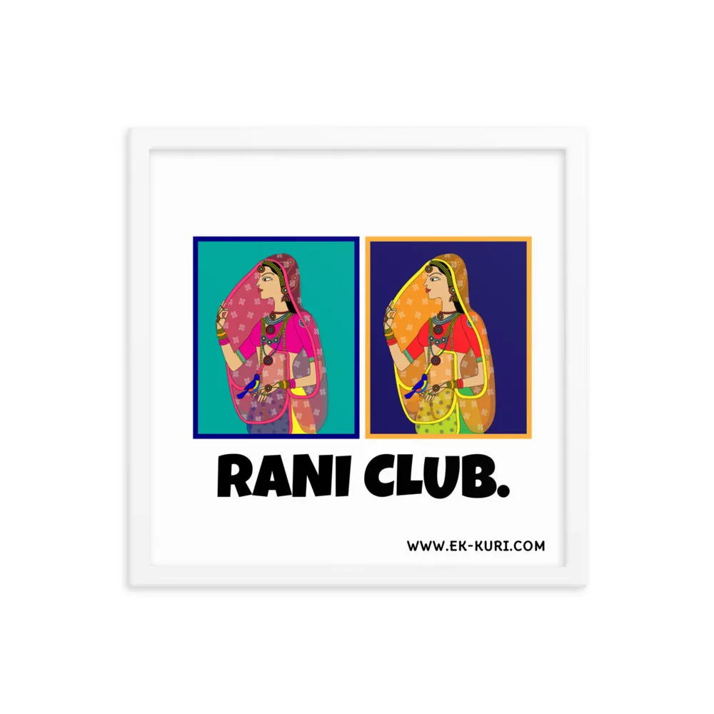 Rani Club - Framed poster
