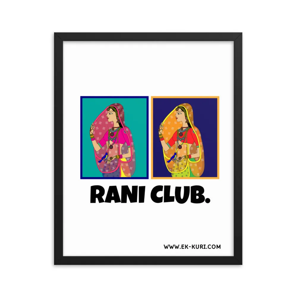 Rani Club - Framed poster