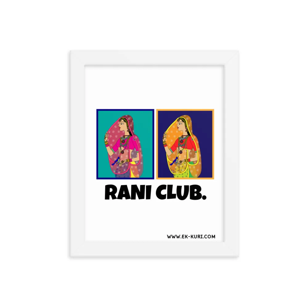 Rani Club - Framed poster