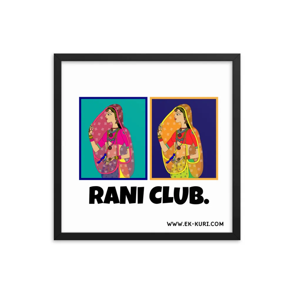 Rani Club - Framed poster