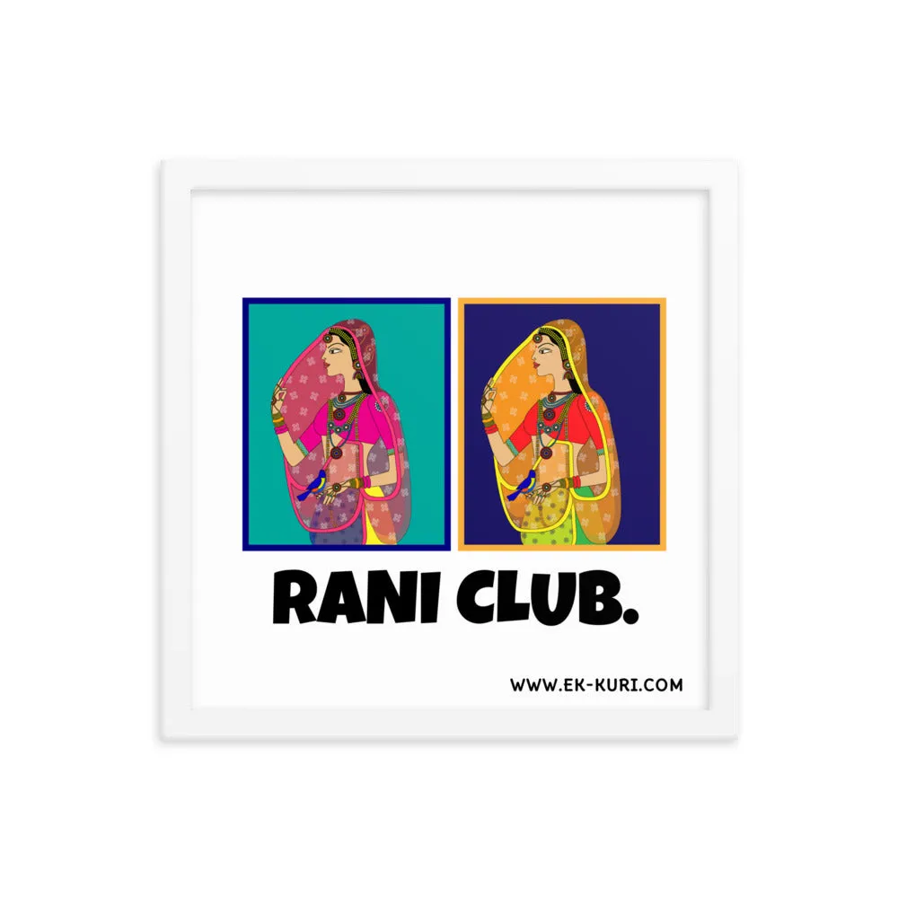 Rani Club - Framed poster