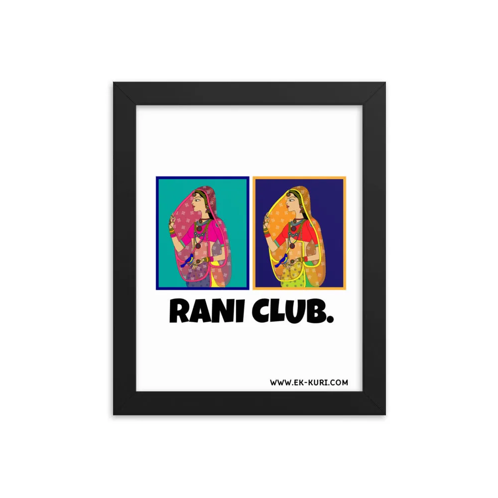 Rani Club - Framed poster