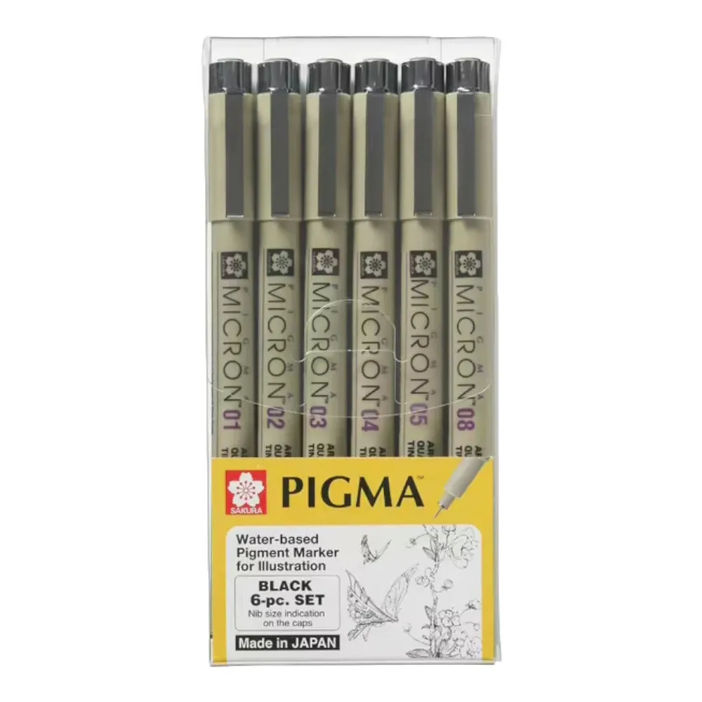 Sakura Micron Black Fineliner Sets