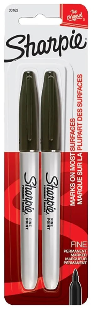 Sharpie 30162PP Permanent Marker, Fine Lead/Tip, Black Lead/Tip :CD 2: QUANTITY: 1