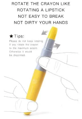 Silky Crayon: 3 Colours