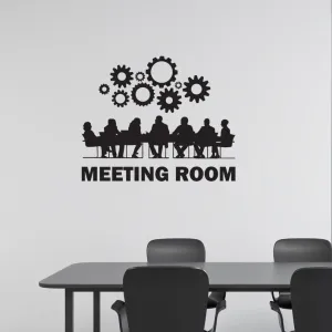 SnappySticker Meeting Wall Sticker PVC Vinyl Easy to Stick (27 X 32)