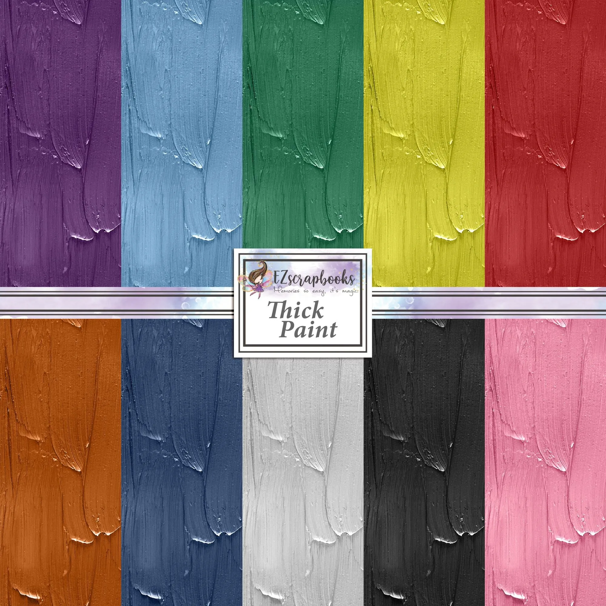 Thick Paint - Paper Pack - 8502