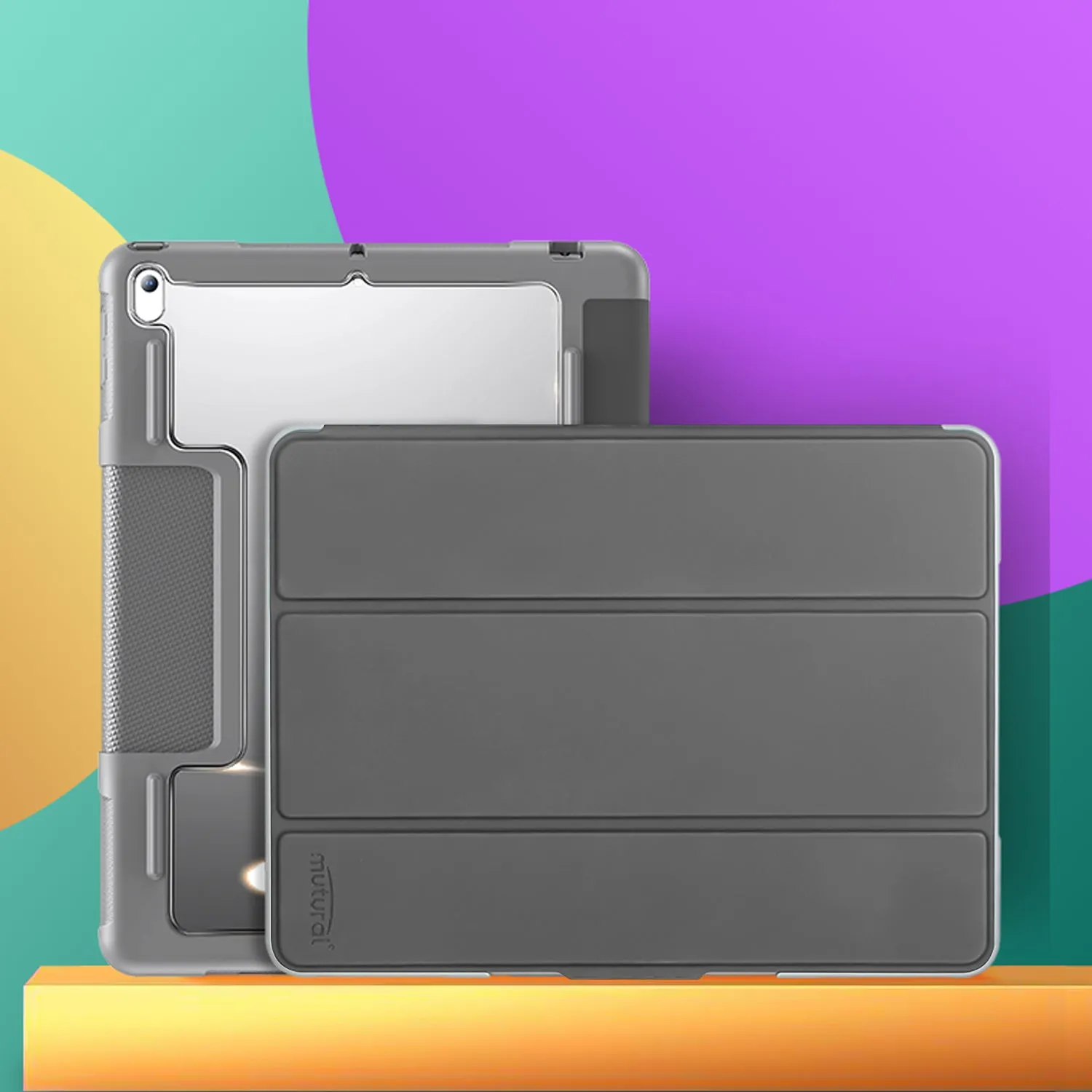 Tough On iPad 10th Gen 2022 10.9" Case Smart Cover Black Clear