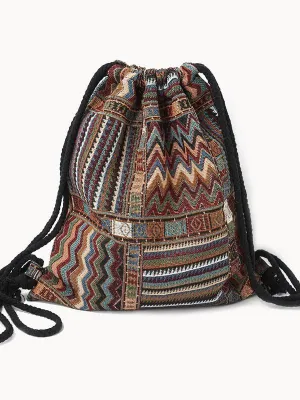 Tribal Canvas Backpack