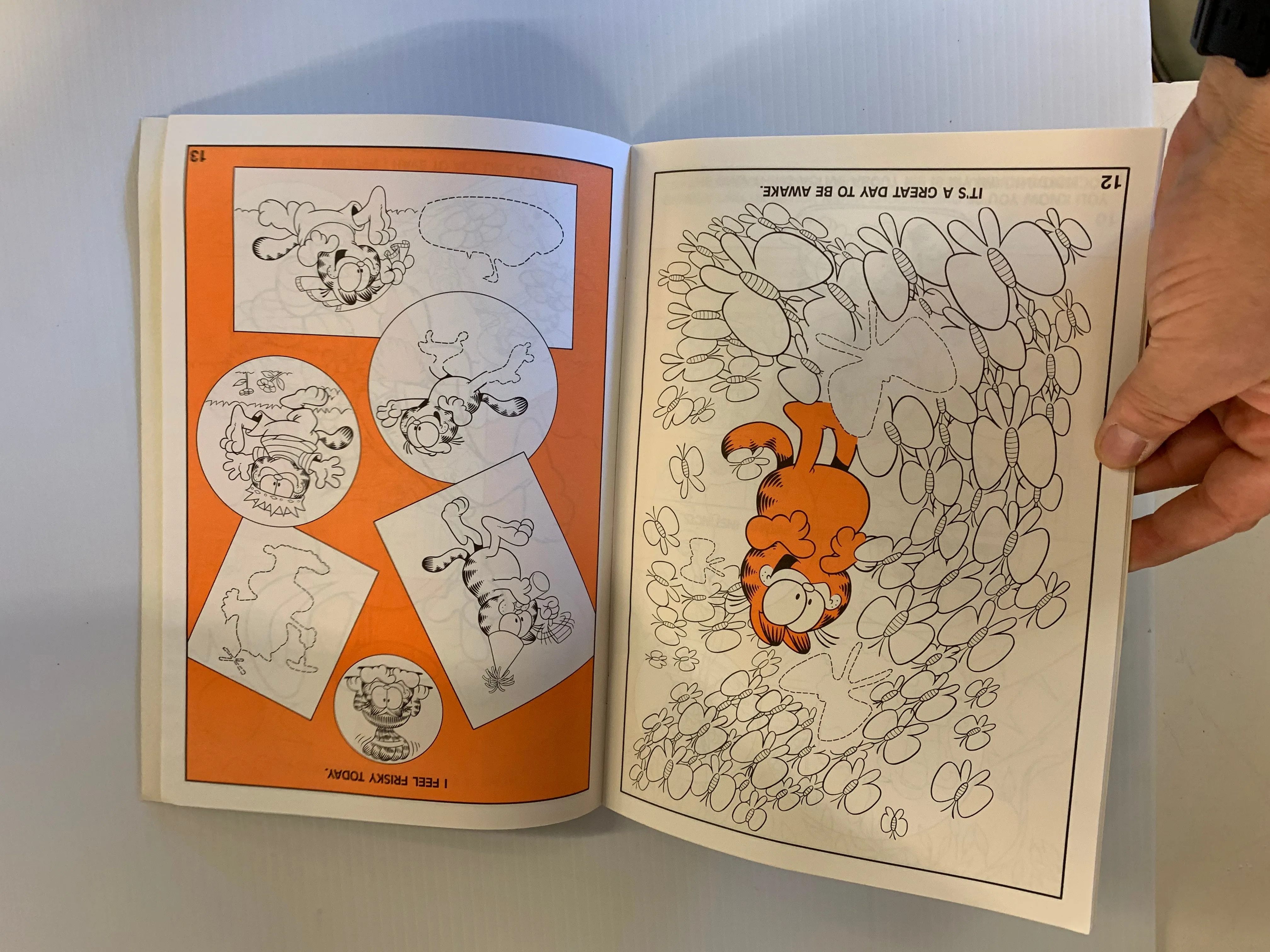 Vintage 1990 Golden Books Garfield Sticker Fun Activity Book