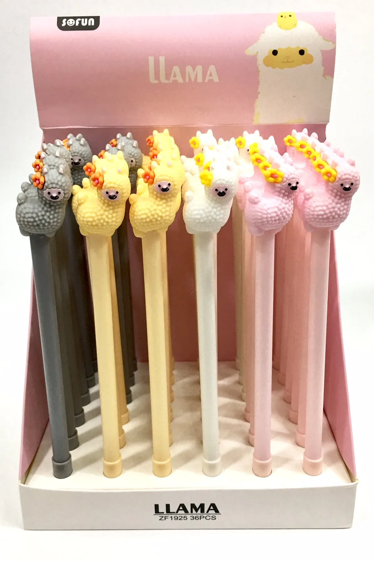 X 22252 LLAMA FLOWER Gel Pen-DISCONTINUED