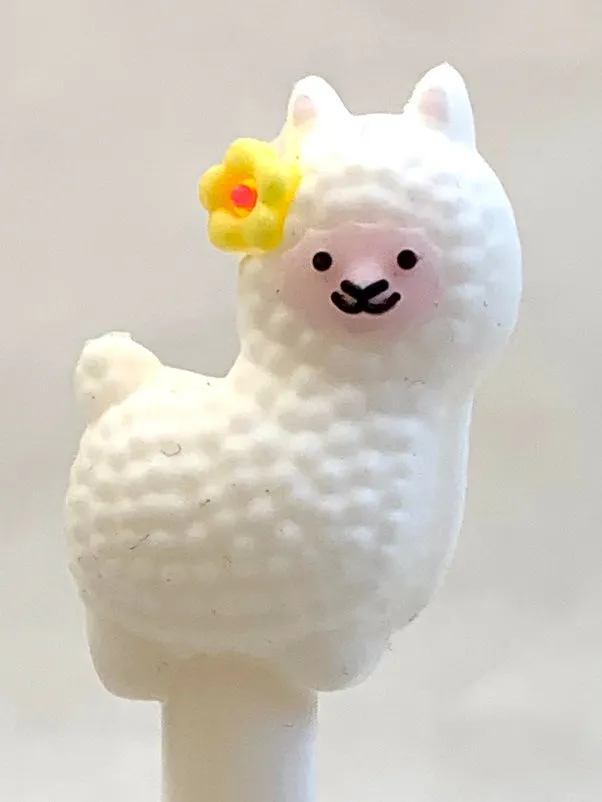 X 22252 LLAMA FLOWER Gel Pen-DISCONTINUED