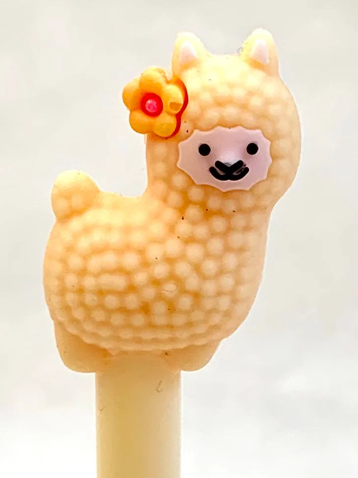X 22252 LLAMA FLOWER Gel Pen-DISCONTINUED