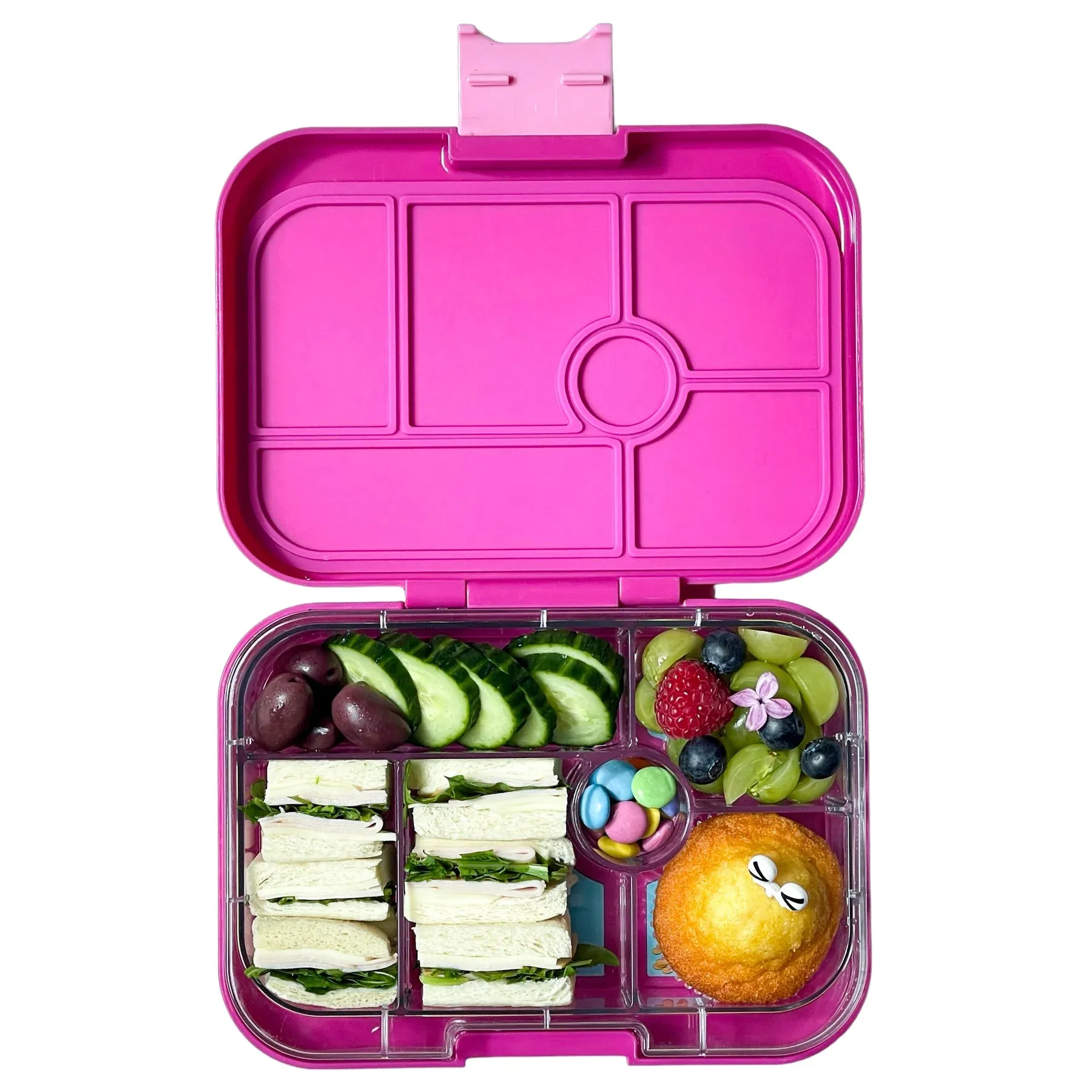 Yumbox Original 6 Lunch Box - Malibu Purple - Mermaid