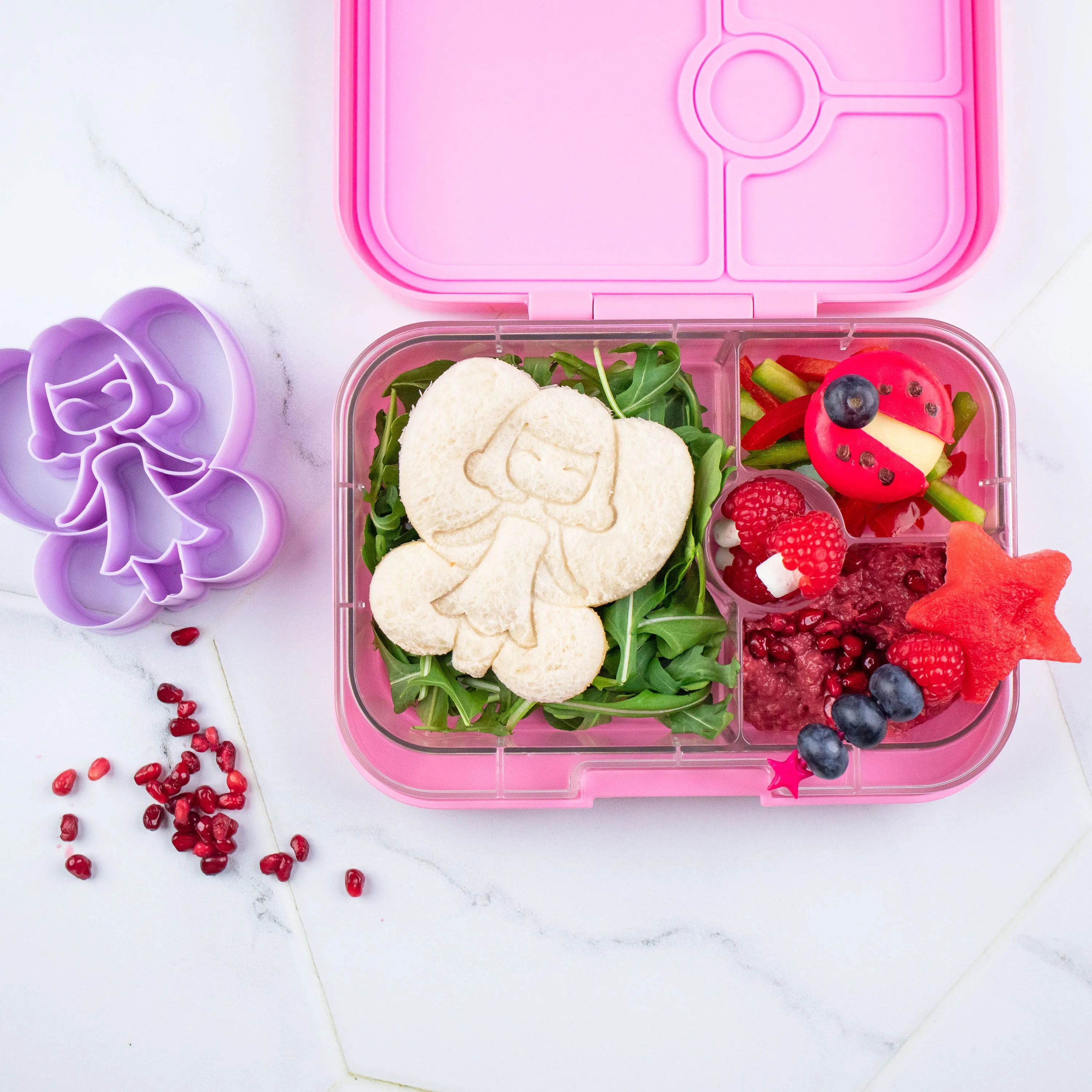 Yumbox Panino 4 Lunch Box - Power Pink Panda